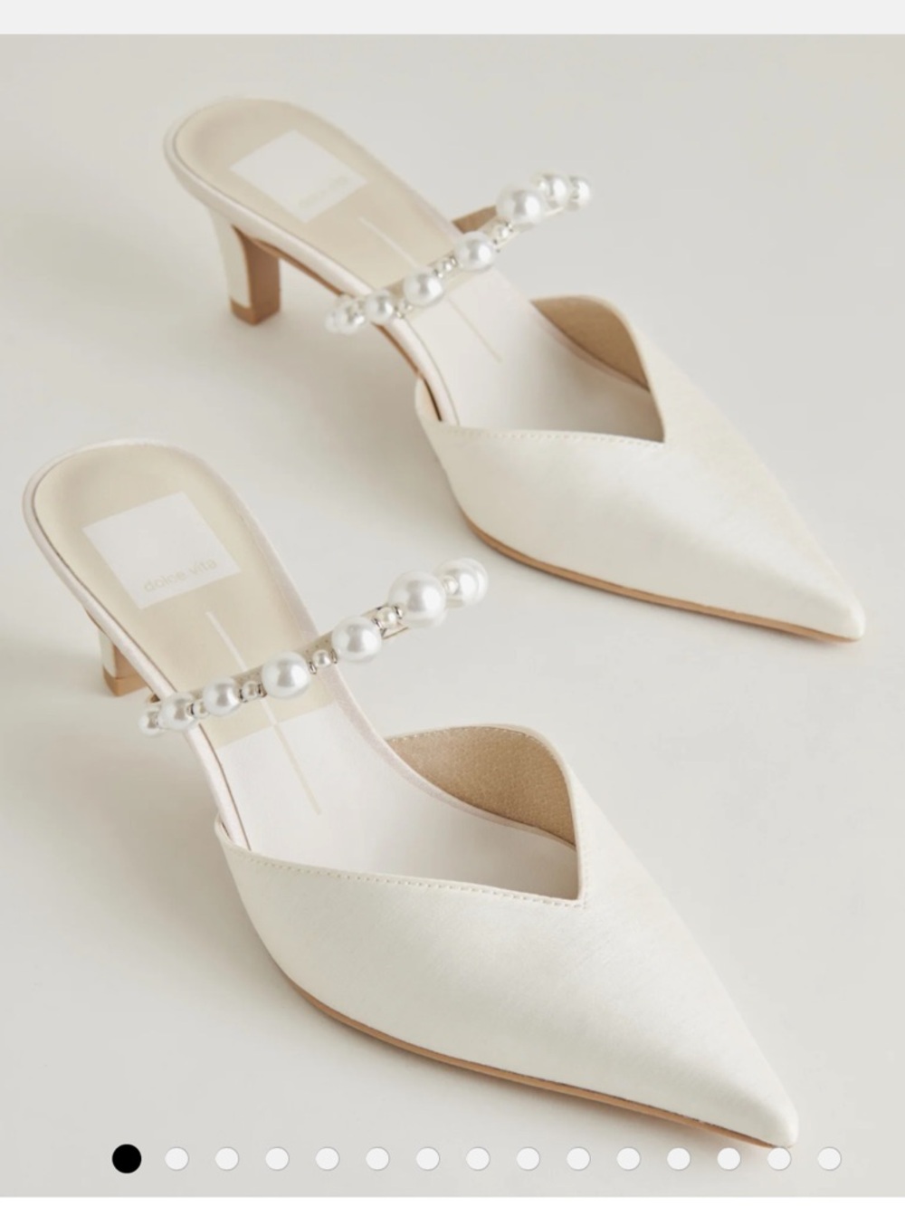 Dolce Vita Kanika Pearl Mid Heels Vanilla Pearls